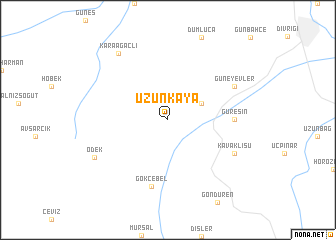 map of Uzunkaya