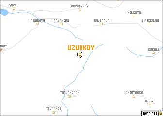 map of Uzunköy