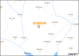 map of Uzunova