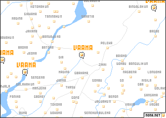 map of Vaama