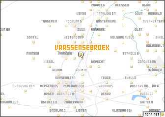 map of Vaassense Broek