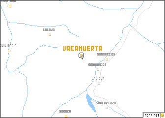 map of Vaca Muerta