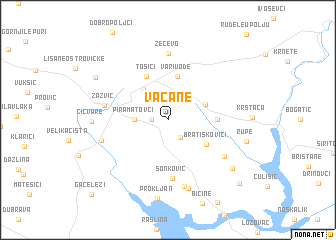map of Vačane