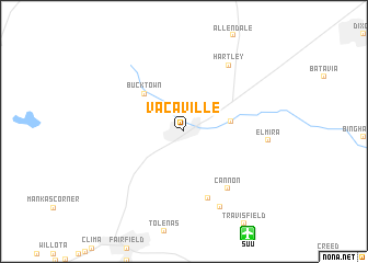 map of Vacaville