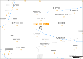 map of Vacherma