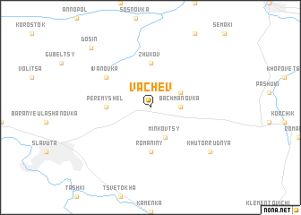 map of Vachev
