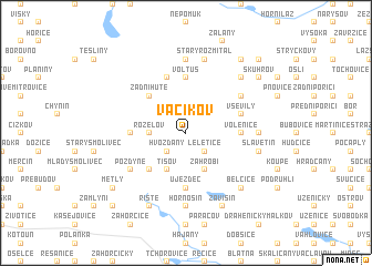 map of Vacíkov