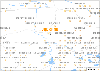 map of Vackamo
