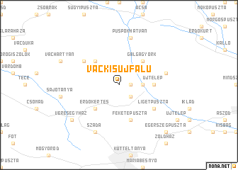 map of Váckisújfalu