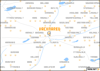 map of Våcknared