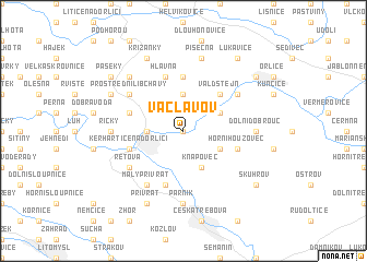 map of Václavov