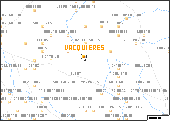 map of Vacquières