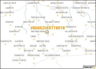 map of Vadászkerttanya