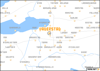 map of Väderstad