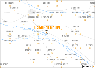 map of Vadu Moldovei