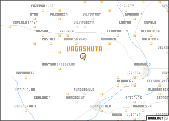 map of Vágáshuta