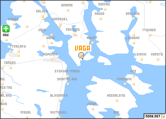 map of Våga