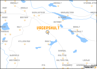 map of Vägershult
