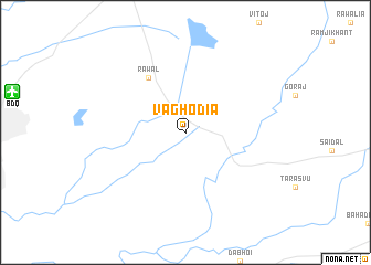 map of Vāghodia