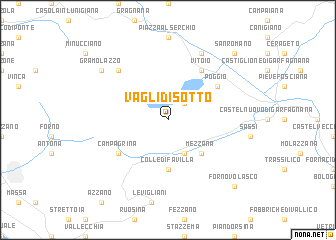 map of Vagli di Sotto