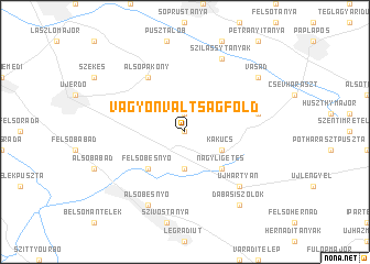 map of Vagyonváltságföld