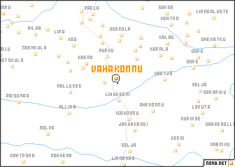 map of Vahakõnnu