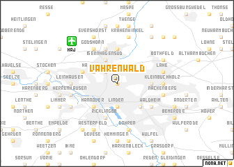 map of Vahrenwald