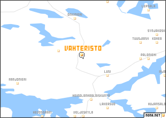 map of Vahteristo