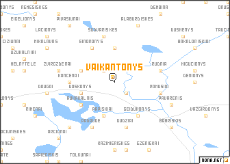 map of Vaikantonys