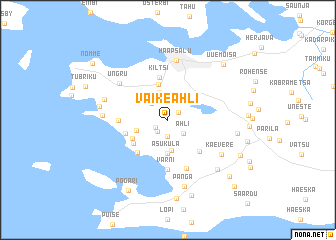 map of Väike-Ahli