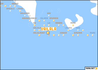 map of Vailala