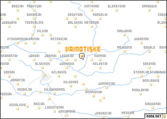 map of Vainotiškė