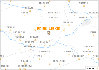 map of Vaišviliškiai