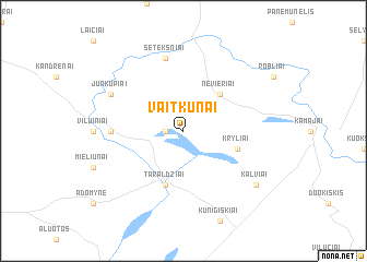 map of Vaitkūnai