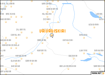 map of Vaivadiškiai