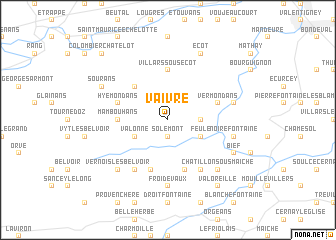 map of Vaivre