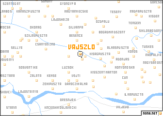 map of Vajszló