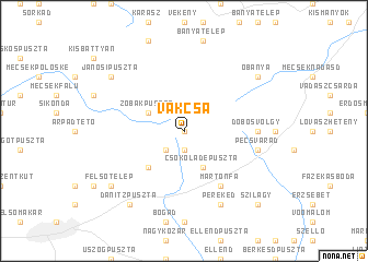 map of Vakcsa