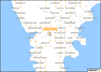 map of Vakhós