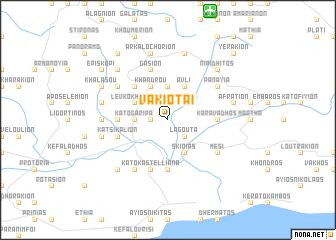 map of Vakiótai