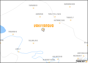 map of Vakiyarovo