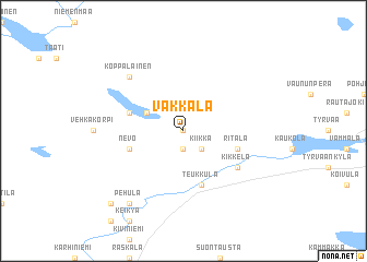 map of Vakkala