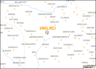 map of Vaklinci