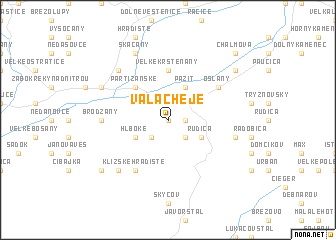 map of Valacheje