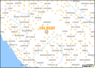 map of Valadon