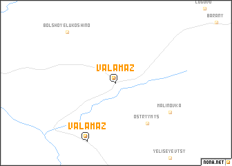 map of Valamaz
