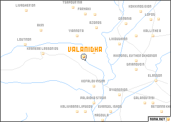 map of Valanídha