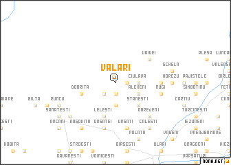 map of Vălari