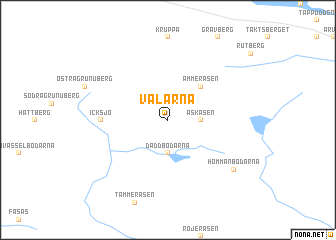 map of Vålarna