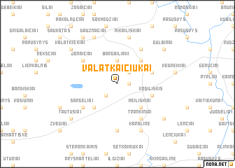map of Valatkaičiukai